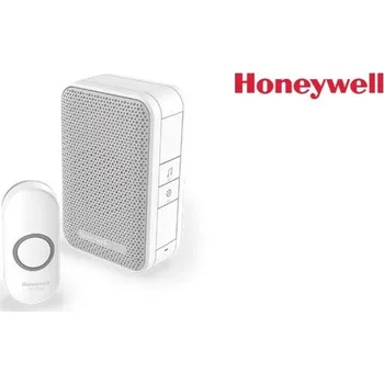 Domovní zvonek Honeywell Home DC311N bezdrátový zvonek Series 3, 4 melodie, přenosná základna bílá, design. tlačítko