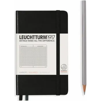 Blok Zápisník Black, Pocket, 187 p., čtverečkovaný