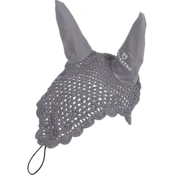 Koňská maska proti hmyzu Čabraka Equestro bavlněná, Full, šedá