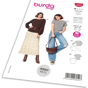 Střih Burda 6059 - Halenka, tričko