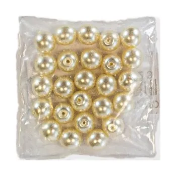 Svatební dekorace Korálky svatební SMETANOVÉ 6mm - Smetanová, 6mm