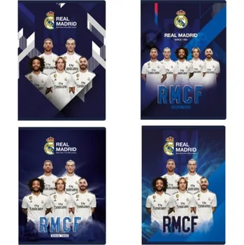 REAL MADRID, Sešit A5 čtverečkovaný (5x5mm), 32 listů, mix vzorů, 102019014