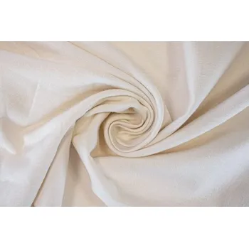 Metráž - Len/Vis/El šatovka BÍLÁ N5201 - Bílá, 135 cm