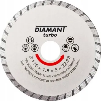 Řezný kotouč Diamant Diamantový turbo kotouč Ø 110 x 22,2 mm, DIAMANT