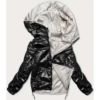 Černá/béžová dámská bunda (BH-2204) odstíny béžové XXL (44)