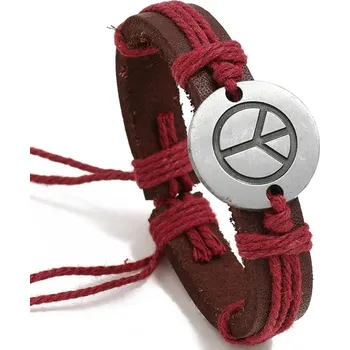 Náramek IZMAEL Náramek Peace Bordová KP33222