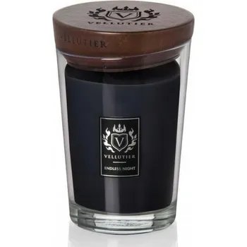 Svíčka Svíčka oválná váza Vellutier, Nekonečná noc, 515 g