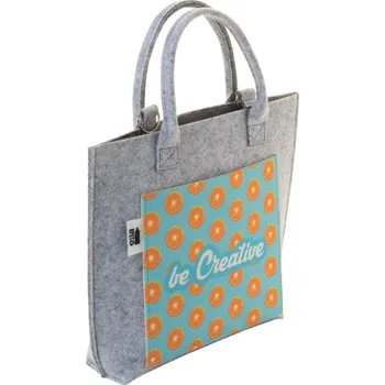 Kabelka Reklamní CreaFelt Cross crossbody kabelka RPET na zakázku, bílá