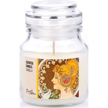 Svíčka Vonná svíčka (vůně vanilka) Alfons Mucha – Pero