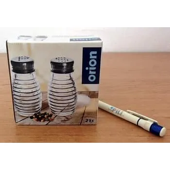 Stolování Slánka / pepřenka sklo/nerez 2ks Orion