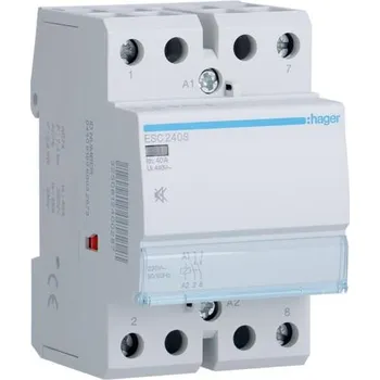 Stykač Hager ESC240S Stykač se sníž. hlučností 40A, 2S, 230V AC