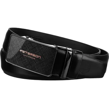 Opasek Peterson Pánský opasek s automatickou sponou Panama černá 115 cm