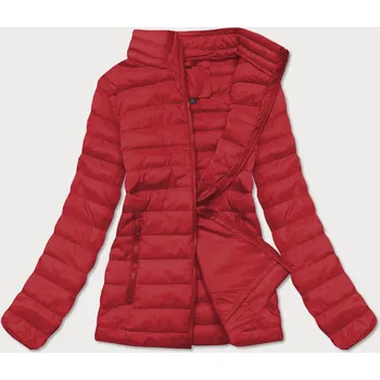 Tmavě červená lehká dámská prošívaná bunda (20311-275) odstíny červené S (36)
