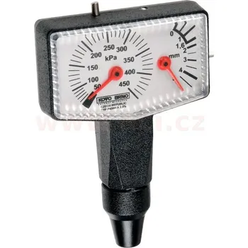 pneuměřič pro osobní vozy s měřičem hloubky dezénu (50-450 Kpa), KOVO P450H, výroba v ČR