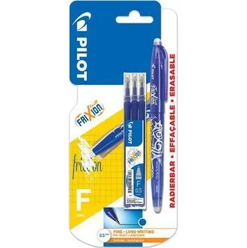 Kancelářské potřeby Pilot Frixion Ball + náplň modrá 05/025mm vymazatelný BLFR5-L-BT+S3 161041