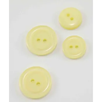 Knoflík Dírkový knoflík - světle žlutý - průměr 2 cm
