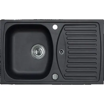 Granitový dřez Alveus RECORD30/91 Granitový dřez s odkapem oboustranné provedení, 78x48cm, carbon