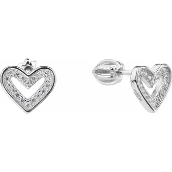 Souprava šperků Bealio BEALIO Stříbrné náušnice SRDÍČKO 03-13115-2549