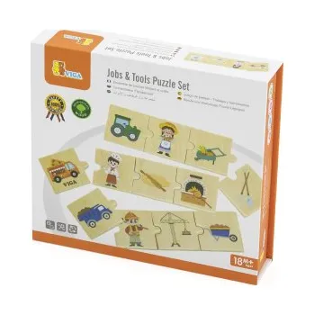 Dřevěná hračka Dřevěné pexetrio s motivem povolání. Rozměry balení cca 20,5x19x4,5 cm. Věk 18m+ Dřevo