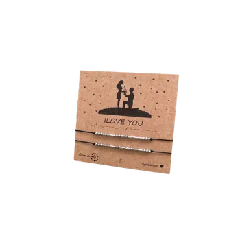 Náramek Krásné náramky Nárameky pro páry - I love you (morzeovka)