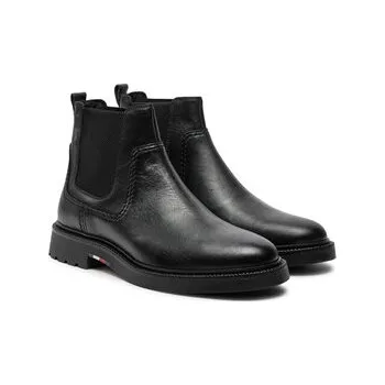 Pracovní obuv Kotníková obuv s elastickým prvkem Tommy Hilfiger Chelsea FM0FM05184 Černá 44