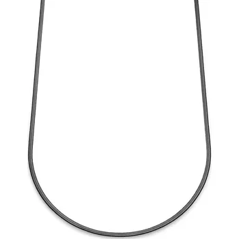 Náhrdelník Essentials | 3mm plochý řetízek hádek v&nbsp;černé barvě gunmetal - Lucleon