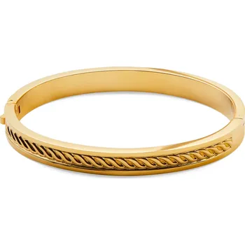Náramek Arie kovový náramek se vzorem ve zlaté barvě - Lucleon