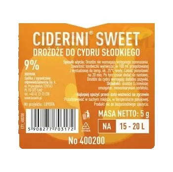 Výroba svíčky Ciderové kvasnice Ciderini Sweet, 5 g | BROWIN, 400200