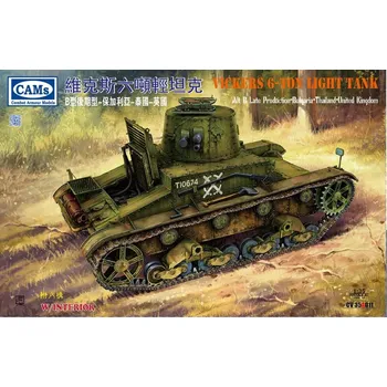 Plastikový model Riich models 1/35 Vickers 6-ton Light Tank ALT B Late Production, Bulgaria / Thailand / United Kingdom