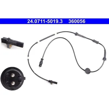 Brzdový systém Snímač, počet otáček kol ATE 24.0711-5019.3