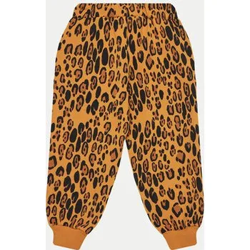 Mini Rodini Teplákové kalhoty Basic Leopard 1000014313 Hnědá Regular Fit 92_98