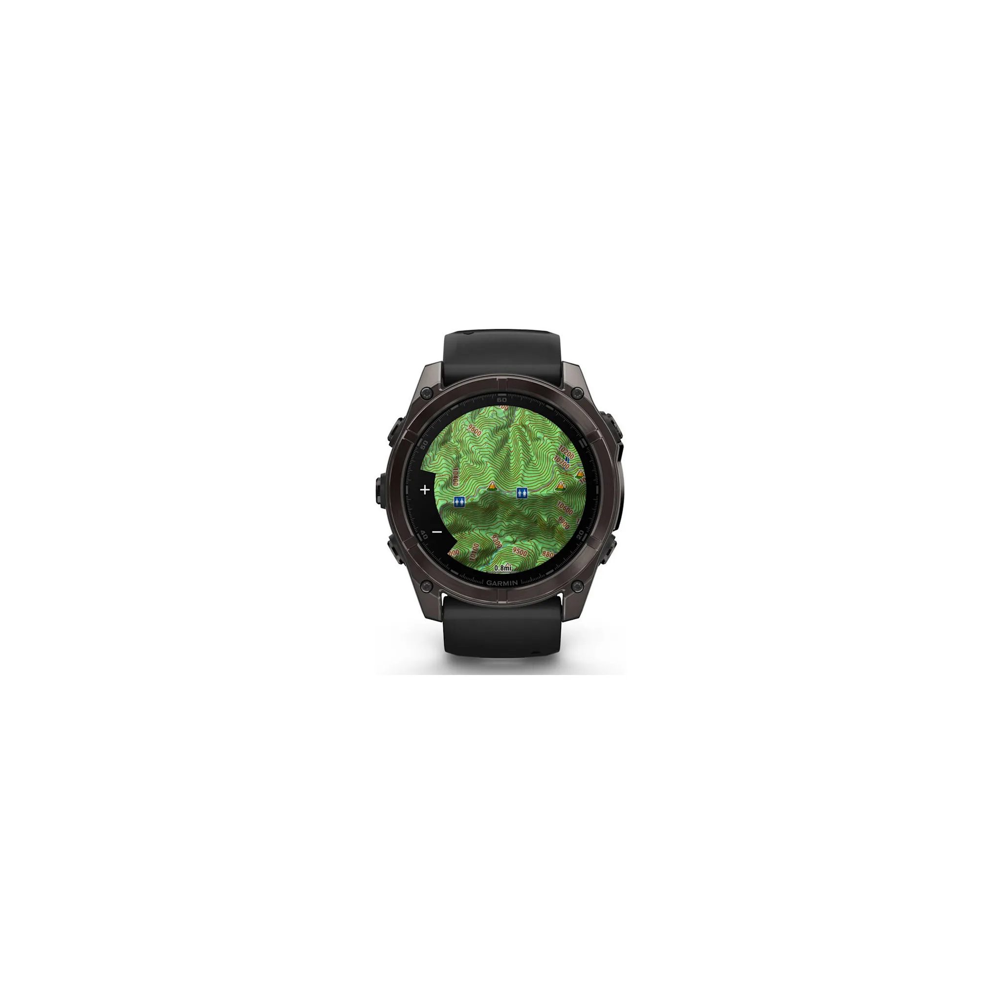 Fotografie 7 - Chytré hodinky Garmin fēnix 8 51 mm Sapphire Carbon Gray DLC Titanium Black/Gray Silicone Band