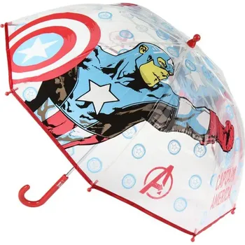 Deštník CERDÁ Dětský deštník AVENGERS Captain America Transparent, 2400000548