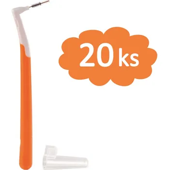 Zubní kartáček Interprox PLUS SUPERMICRO 0,5 mm oranžové 20 ks