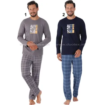 Pánské pyžamo Hotberg(M-Max) Pánské pyžamo Roy1471 Barva: 1-sivá, Velikost: XL