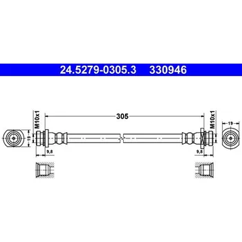 Brzdová hadice Brzdová hadice ATE 24.5279-0305.3