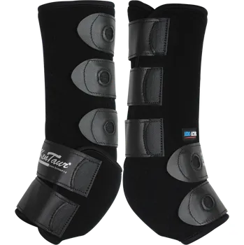 Koňské kamaše Kentaur Zadní drezurní chrániče černé Cob