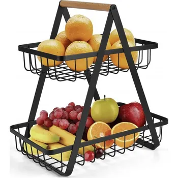 Obraz Kovový koš na ovoce černý