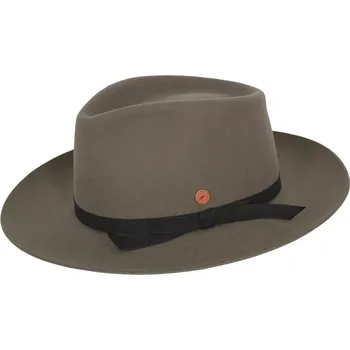 Klobouk Šedohnědý klobouk Fedora - Mayser Ari Marble Velikost: 61 cm (XL)