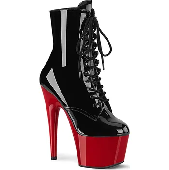 Dámské erotické boty Pleaser Adore-1020 Blk Pat/Red Velikost 36