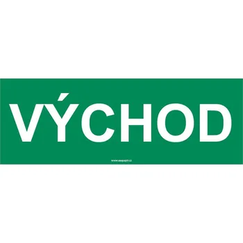 Bezpečnostní tabulka - Východ