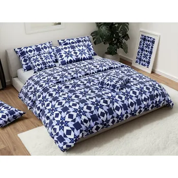 Bavlněné povlečení PATCHWORK modré Rozměr povlečení: 70 x 90 cm | 140 x 200 cm