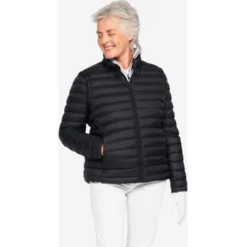 INESIS Dámská golfová prošívaná bunda CW900 Heatflex S ČERNÁ