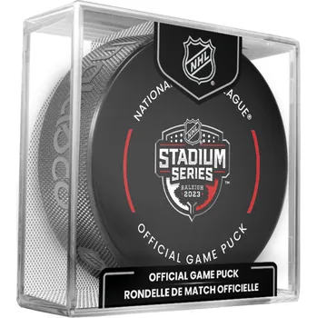 Puk Inglasco / Sherwood Puk 2023 NHL Stadium Series Raleigh Official Game Puck