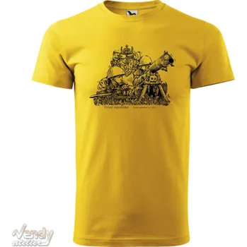 Tričko - První republika - těžký kulomet vz. 7/24 Barva: Žlutá (04), Velikost: XXL, Střih: Pánské
