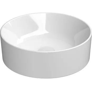 Gsi KUBE X keramické umyvadlo na desku, průměr 40cm, bílá ExtraGlaze