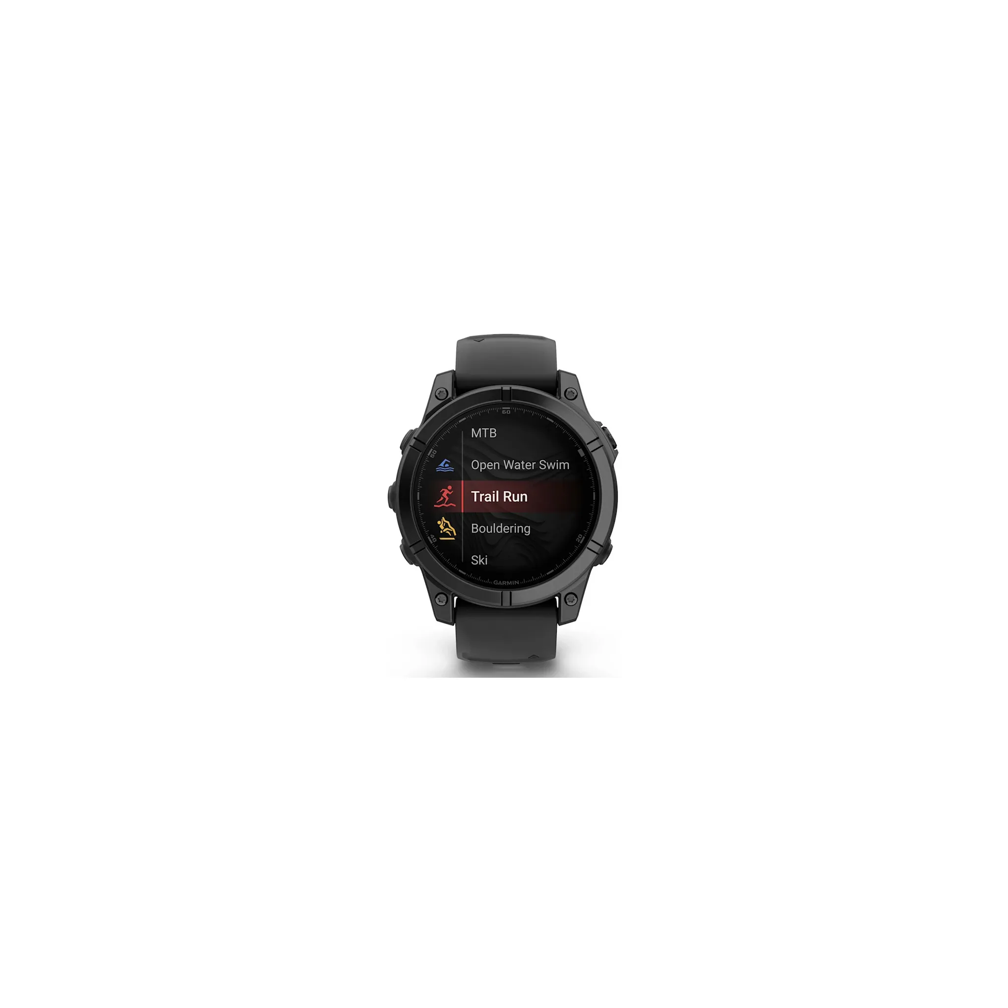 Fotografie 7 - Chytré hodinky Garmin fēnix E 47 mm Slate Gray Steel Black Silicone Band