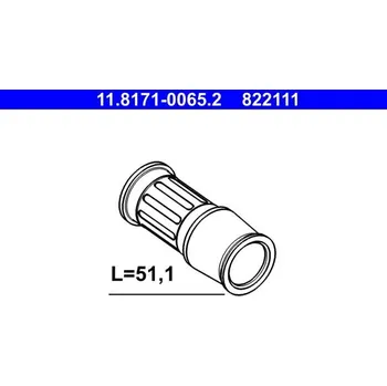 Brzdový třmen Vodicí pouzdro, brzdový třmen ATE 11.8171-0065.2