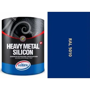 barva na kov Vitex Heavy Metal Silikon - Alkydová Barva Na Kov Ral 5010 Enziánově Modrá 2,25L