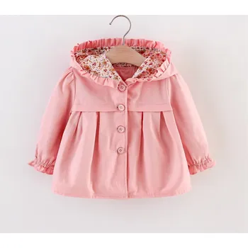 Kojenecká bunda Kojenecký (dětský) jarní/podzimní kabátek 0-3 roky Barva: Růžová, Velikost: 6-9 měsíců